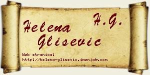 Helena Glišević vizit kartica